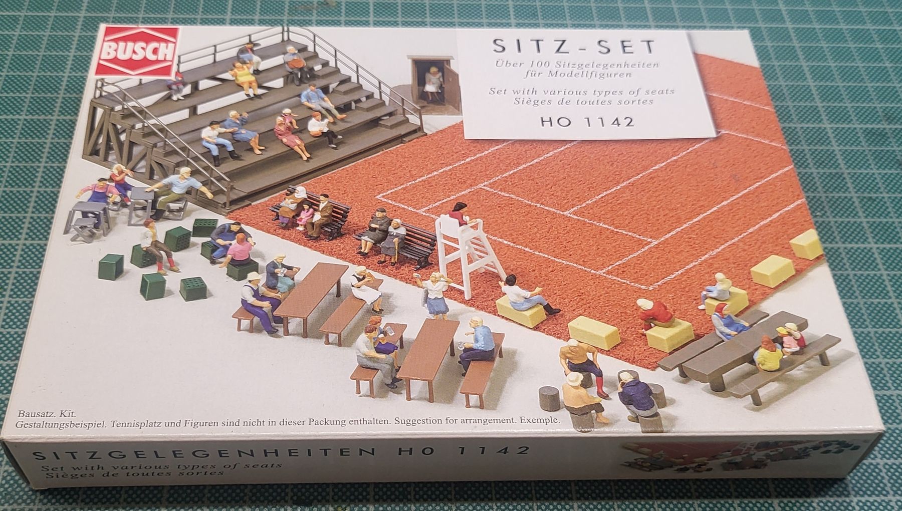 Busch Modellini di ferrovie: Busch 1142 Sitz-Set H0 – Nuovo e nell'imballaggio originale da Malters venduto da minitrix79
