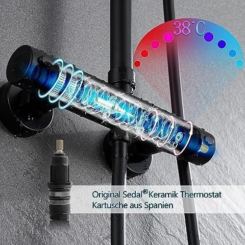 Douches: Thermostat Duschsystem Edelstahl Regendu Regendusche matt – Neuf avec emballage d'origine à Hundwil par pak_7zvn 5