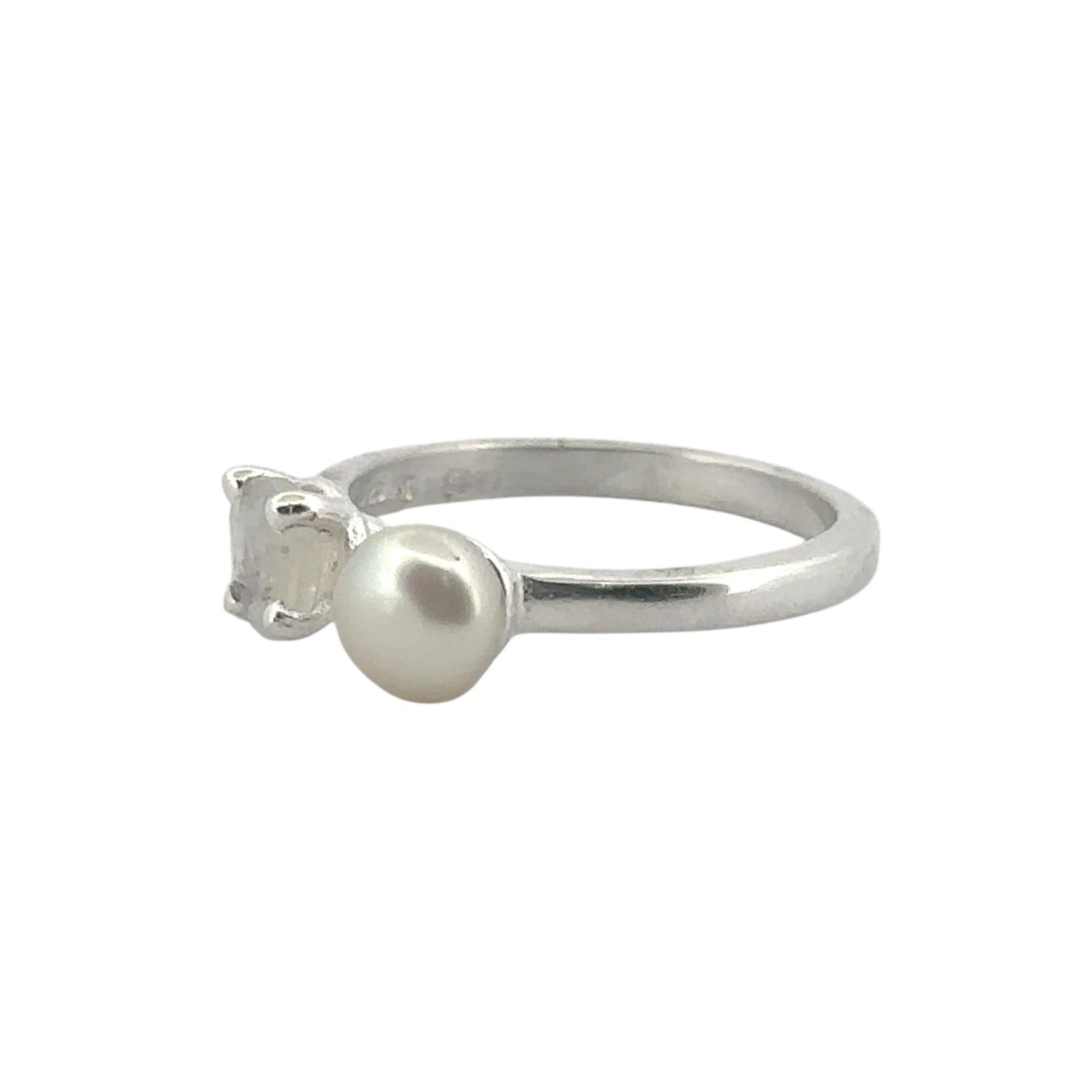 Olga Ribler Anelli: Feiner Ring 925 Sterling Silber mit 2 Steinen  Grösse 52 – Nuovo (secondo la descrizione) da Luzern venduto da Schmuckoutlet 1