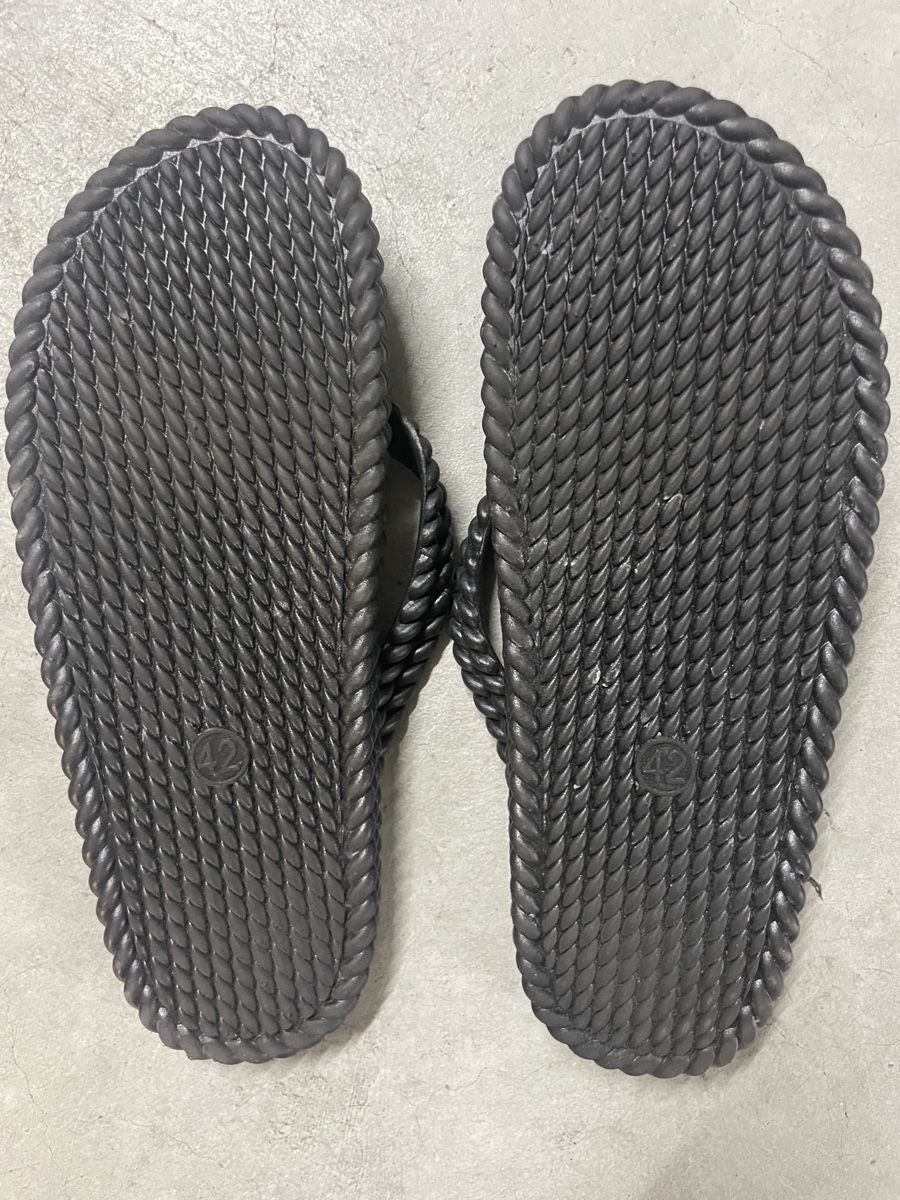Herrenschuhe: Black Rope Flip Flops, Gr. 42, Summer Vibes! – Neu (gemäss Beschreibung) aus Cham von vsgesser 2