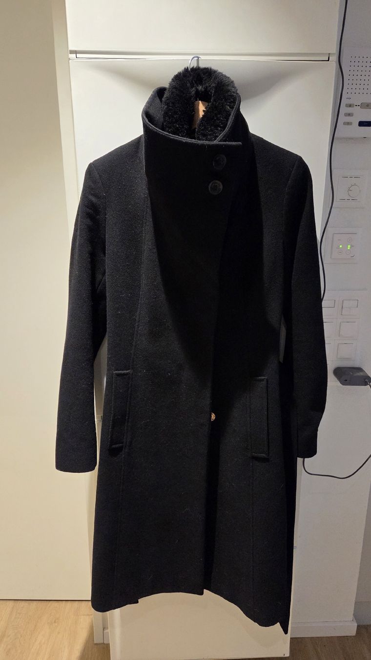 Cappotti: Sam Edelman Black Winter Coat, Size 8, Wool Blend – Usato da Forch venduto da na_casa 5