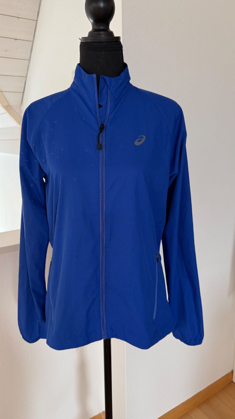 Asics Giacche: Asics leichte Windjacke Running Gr. S blau – Usato da Birsfelden venduto da Nic21