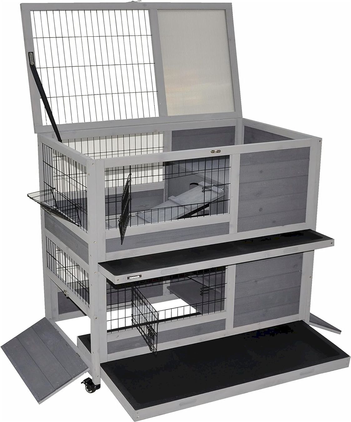 Cages, transport & sécurité: Indoor Kleinstierstall Belinda grau – Neuf avec emballage d'origine à Bottighofen par zaap