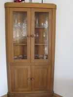 Eckvitrine Eiche rustikal