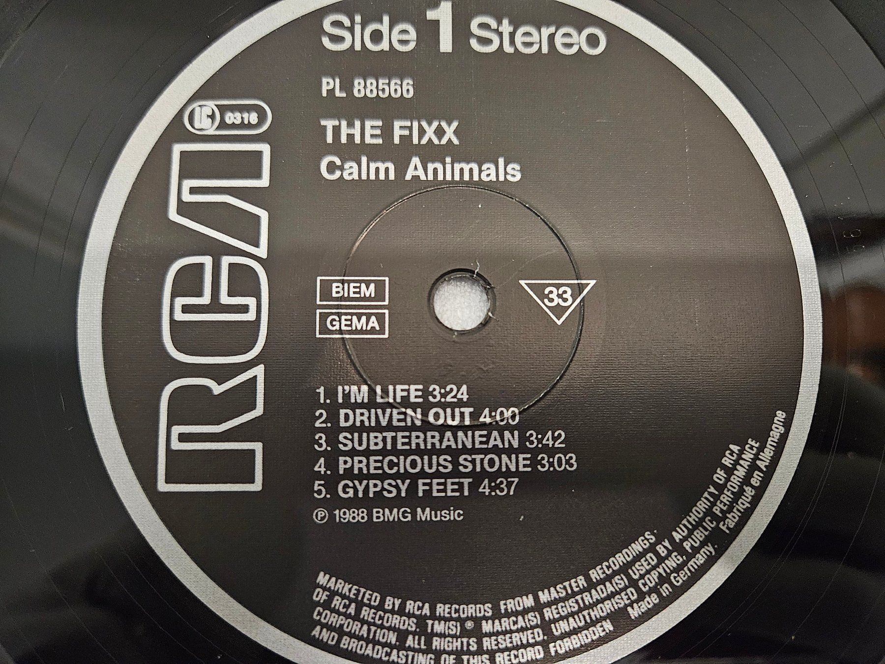 Dischi in vinile: The Fixx – Calm Animals – Usato da Uster venduto da Vinyl-Leidenschaft 4