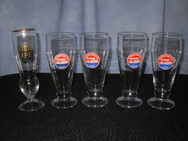 Alte Stangen Biergläser Wädenswiler