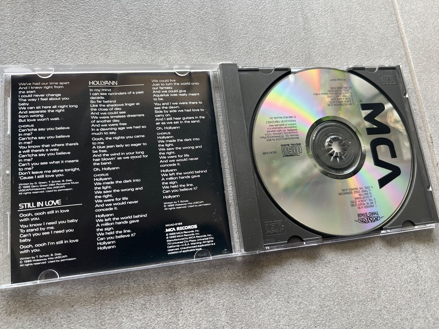 CD: Boston « third Stage » – Usato da Bouveret venduto da Feelgoodtrading 2