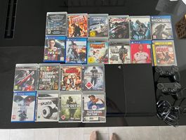 PlayStation 4 Konsole 2 Controller Headset & 20 Spiele PS4/3
