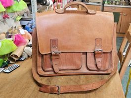 Ledertasche Aktentasche Umhängetasche Vintage guter Zustand