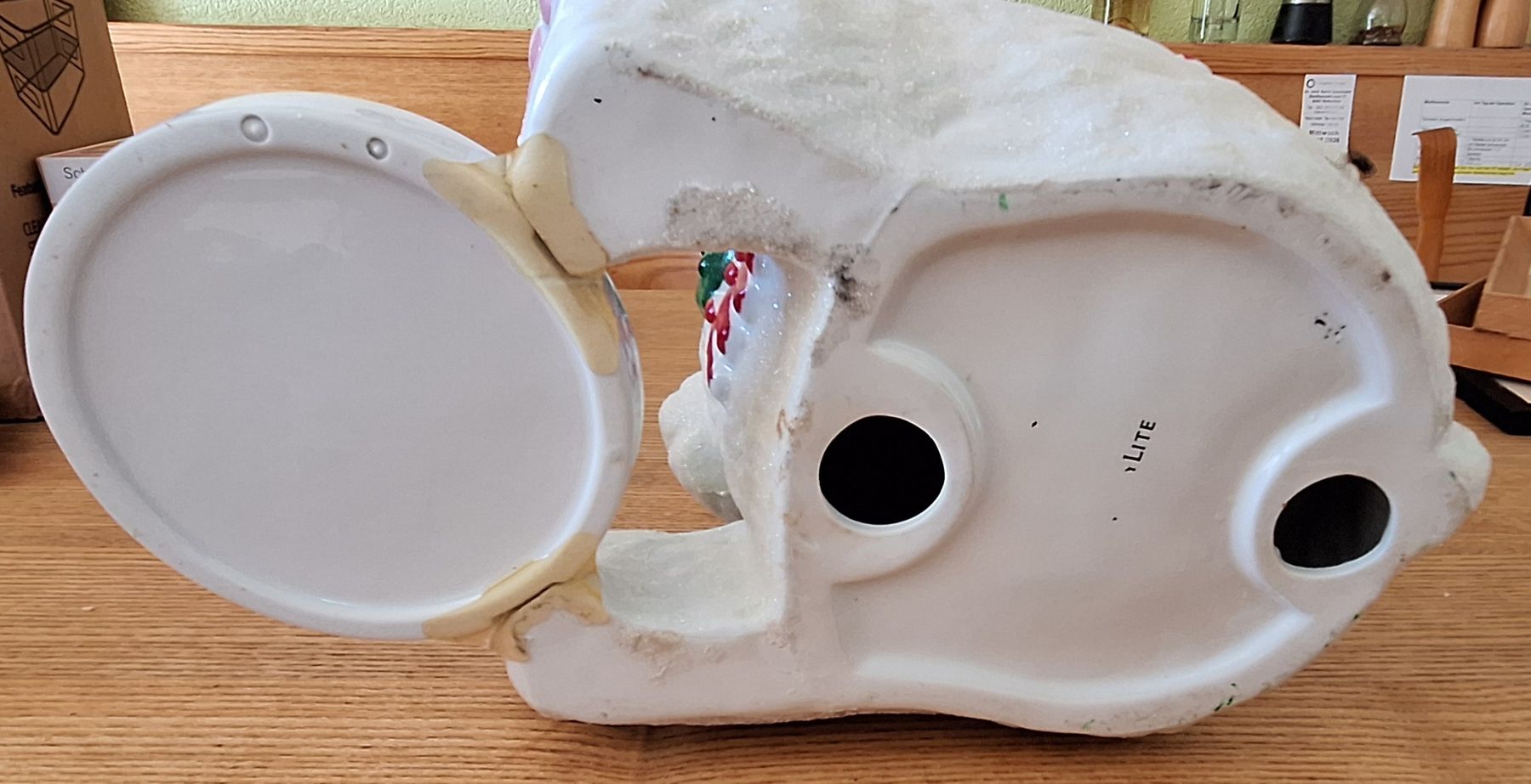 Partylite Portacandele: Partylite Weihnachts-Eisbär Keramik Figur  – Usato da Adlikon b. Andelfingen venduto da Kraemse 4
