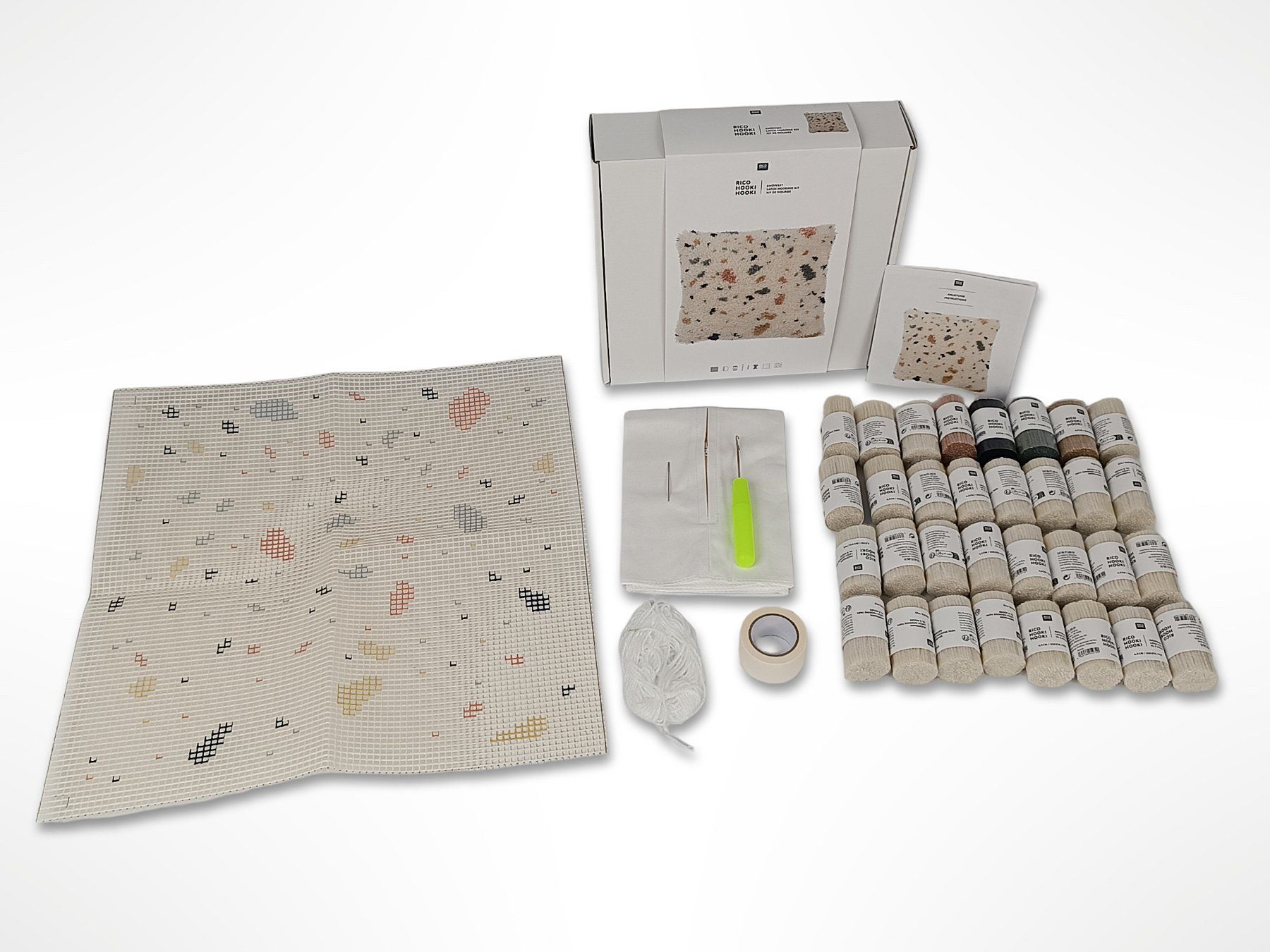 Kit bricolage: RICO Knüpfset Kissen Terrazzo – Nuovo (secondo la descrizione) da Suhr venduto da Restwert_Suhr