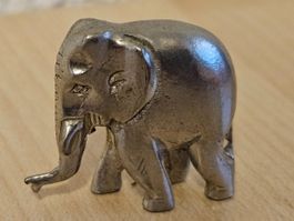 Elefant Miniatur Zinn Figur, Glücksbringer