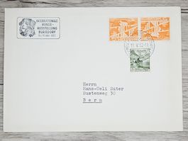 CL01 Enveloppe + Timbre Suisse 1952