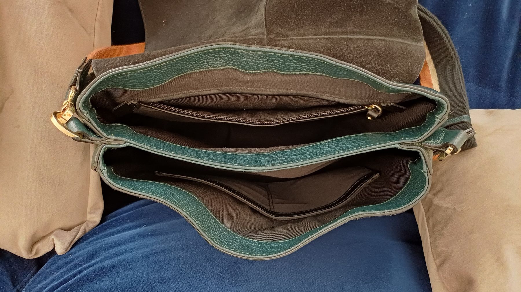 Gianni Chiarini Borse da donna: Sac cuir vert forêt – Usato da Genève venduto da njia 5