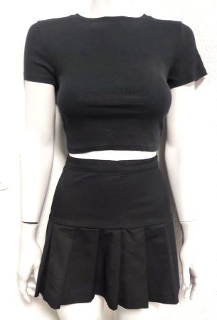 H&M Mini Jupe Falten Rock Gr. 146