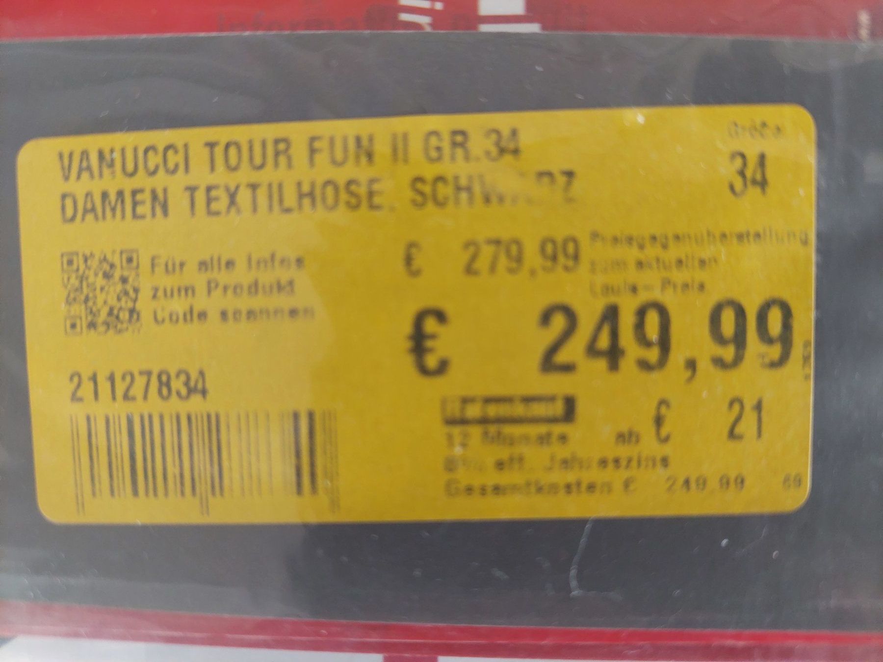 Vanucci Pantaloni: Vanucci Motorradhose Textilhose Gr. 34 – Usato da Abtwil AG venduto da kidimagic1 9