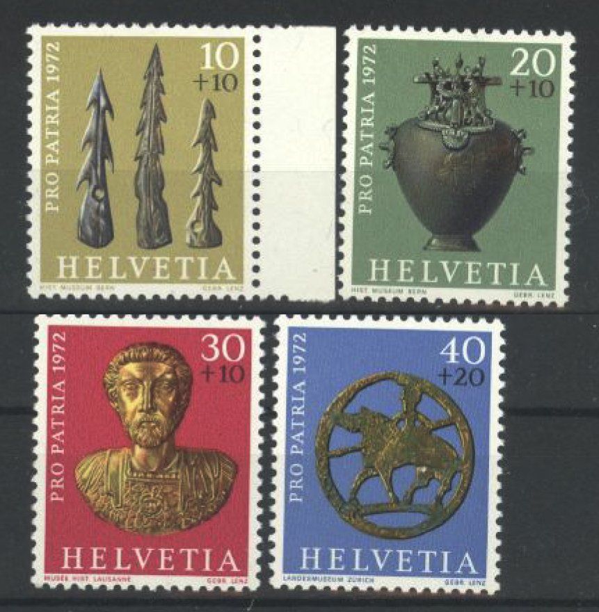 Tutti i francobolli: 1972, Pro Patria ** – Usato da Willisau venduto da Vollstempel