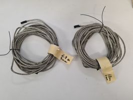 Seil für Lichtsystem, 2 x 9 m, Dm 3.0 mm,  Kupfer verzinnt