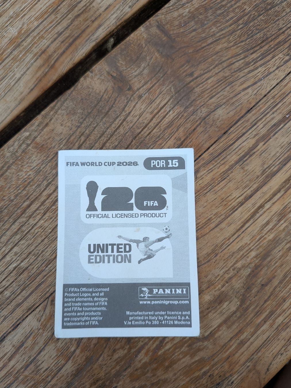 Panini Carte collezionabili: Panini Bild POR 15 – Nuovo (secondo la descrizione) da Eschenbach SG venduto da SanFranciscoCalifornia 1