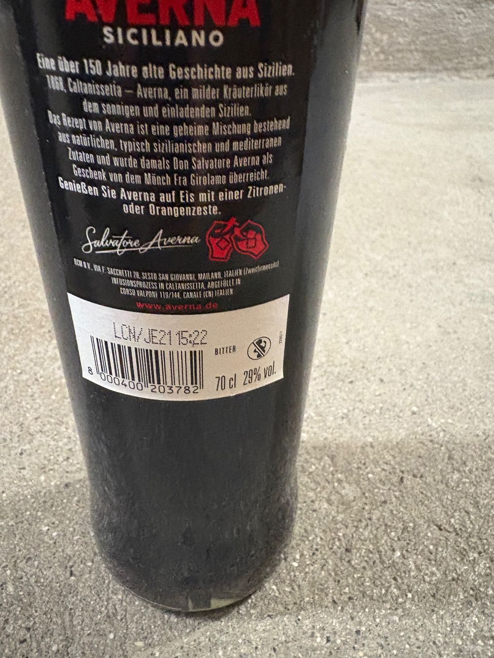 Bevande alcoliche: Averna 70cl Amaro Siciliano – Nuovo e nell'imballaggio originale da Zürich venduto da kuszi 1