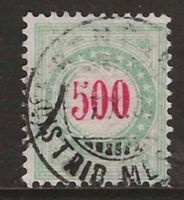 1883 : Porto Ausgabe Nr. 22AK : KP 350.--