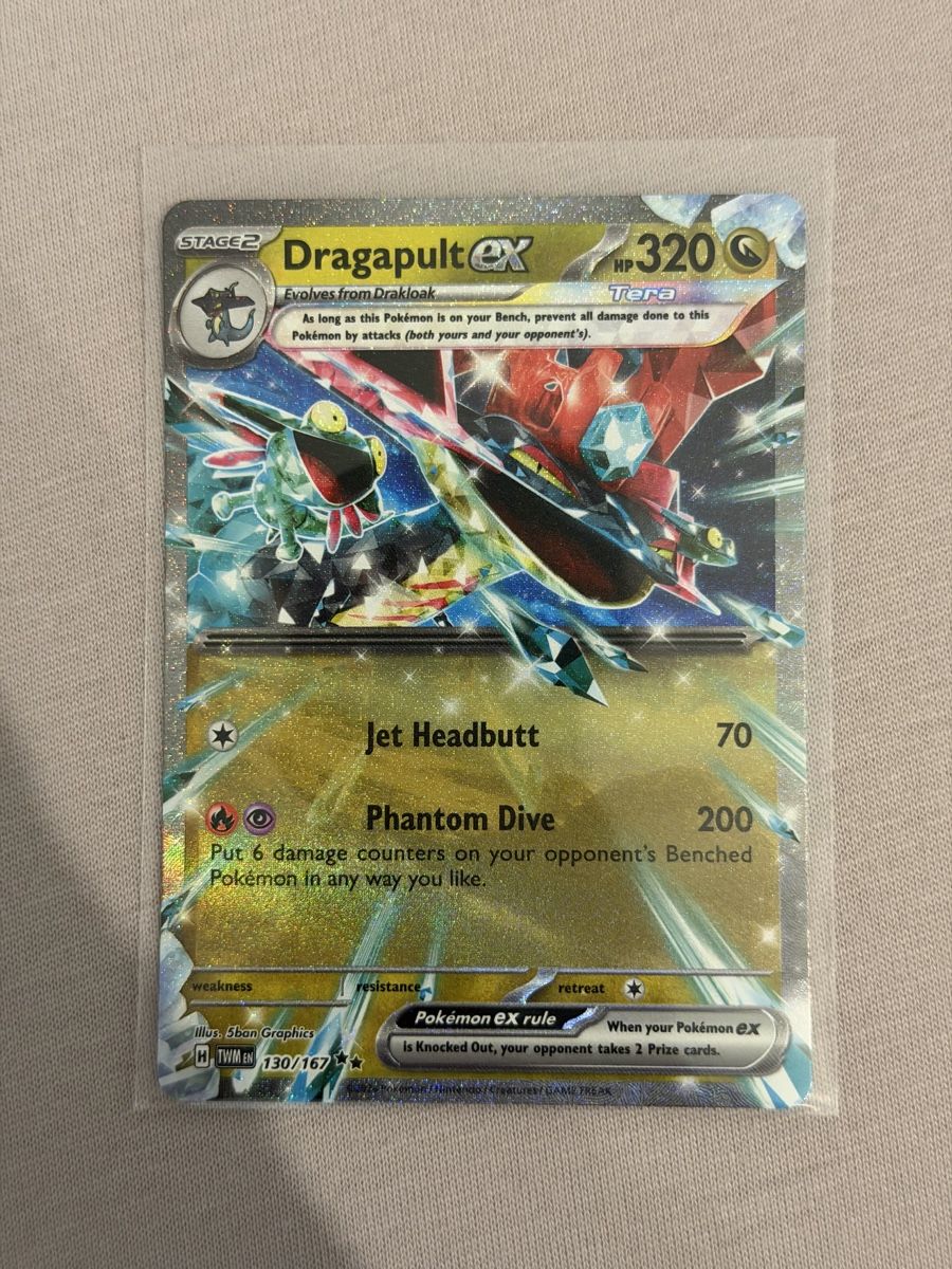 Pokémon Carte collezionabili: Pokémon Dragapult ex 130/167 Twilight Masquerade – Nuovo (secondo la descrizione) da St. Gallen venduto da Xbylucas