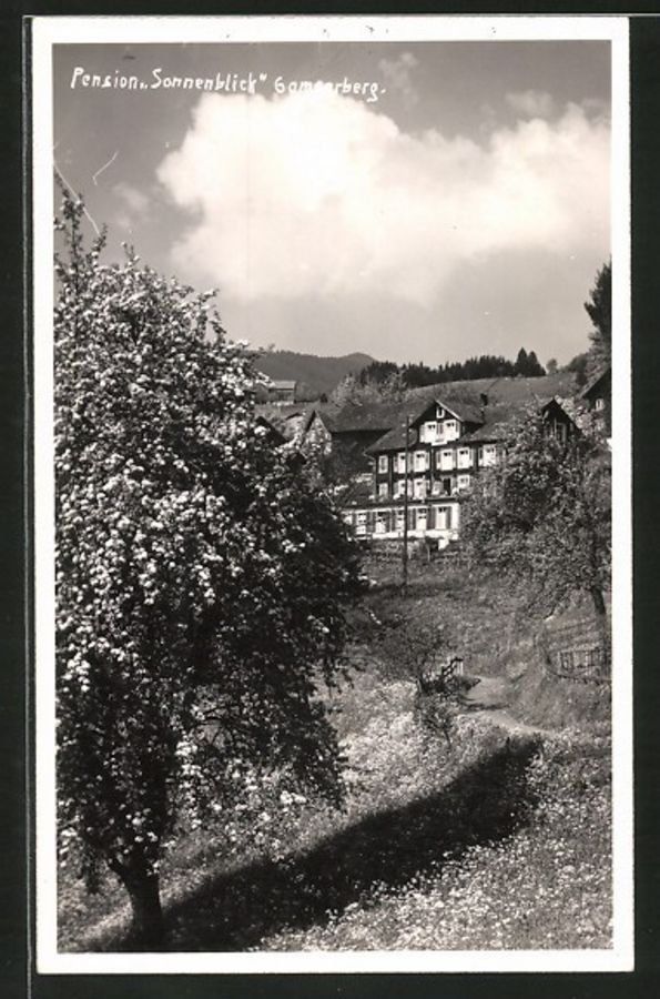 Cartoline postali: Gamserberg, Pension SONNENBLICK um 1930 – Usato da Frauenfeld venduto da POML