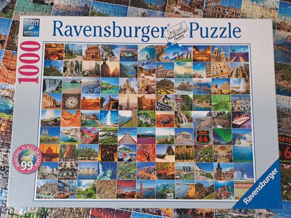 Ravensburger Puzzle: Ravensburger 1000er Puzzle 99 Bilder der Welt – Usato da Reiden venduto da Astrid512