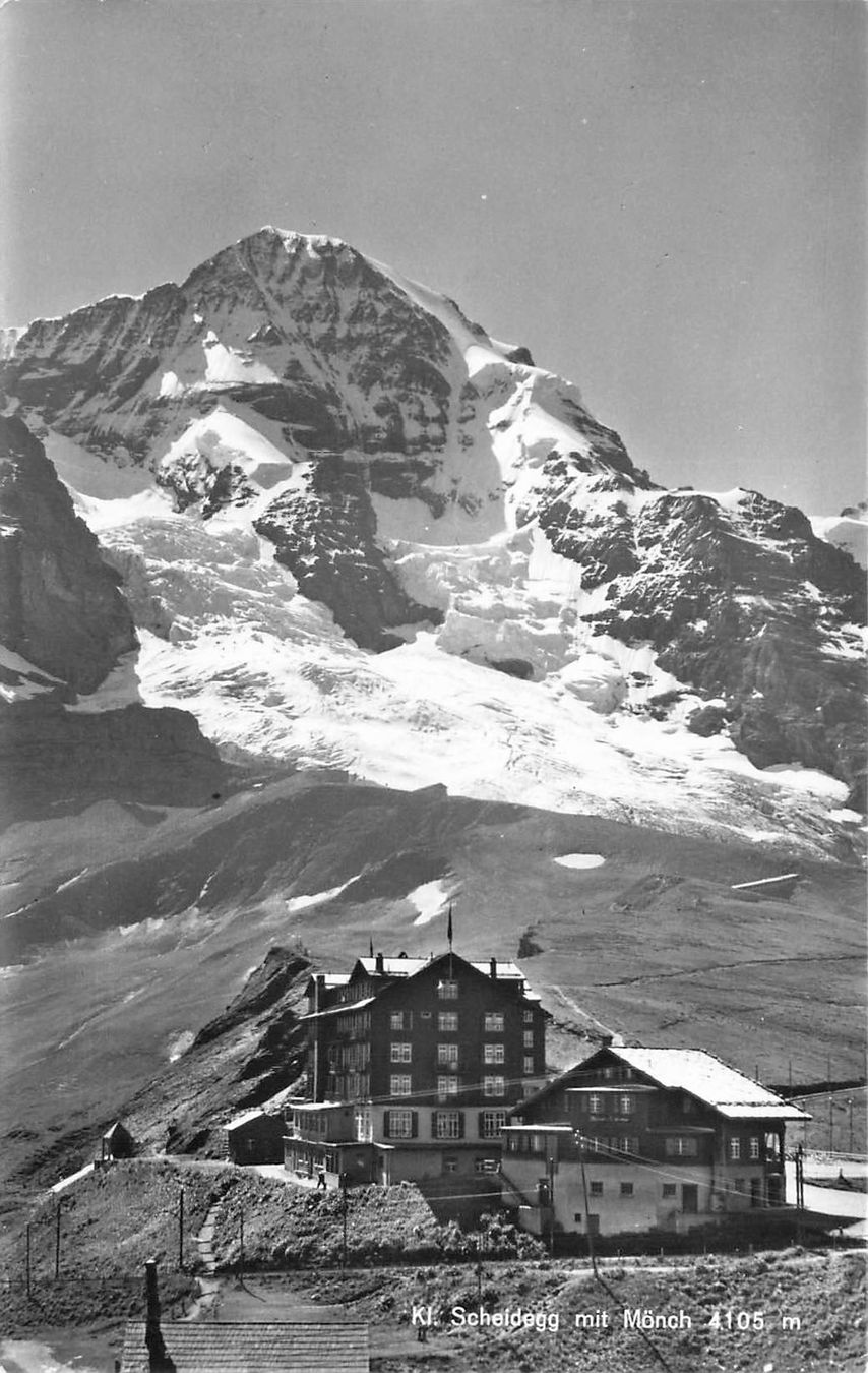 Cartoline postali: Kleine Scheidegg BE Eiger und Mönch Alpenpanorama – Usato da Biasca venduto da Blenio71