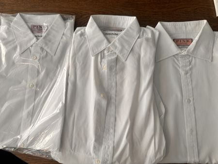 Thomas Pink Jermyn Street White Shirt, Size 16, Dressy