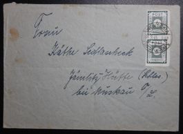 Deutsche Post Kat. 43 BC L11 gest. 1945 auf Brief Kat. 500 E