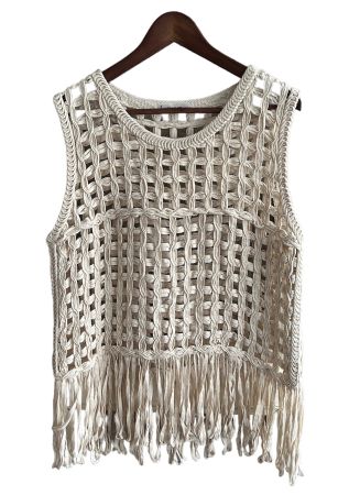 Débardeur façon crochet