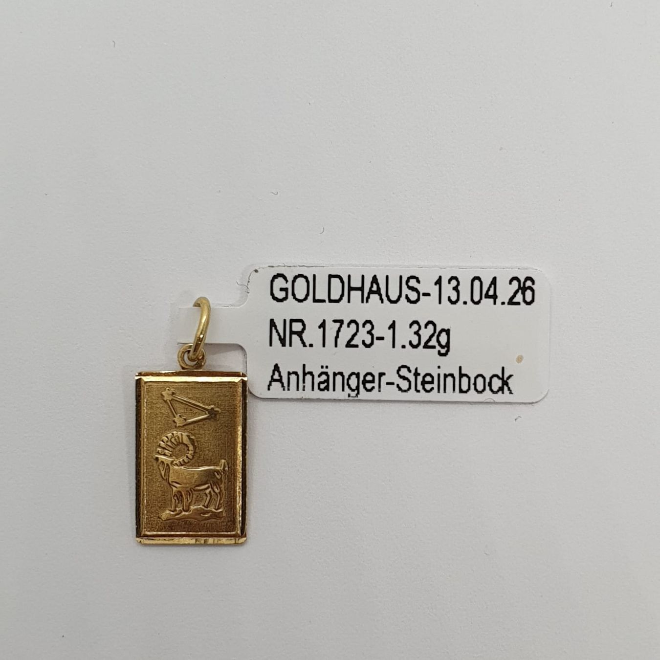 Ciondoli: Echt 18K Gold - Steinbock Anhänger – Usato da Luzern venduto da Luzern-Goldhaus 4