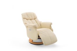 Relax Sessel CALGARY Leder creme 2 Motor