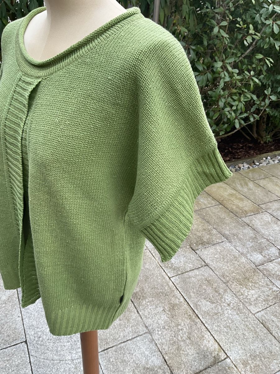 Maglioni & Felpe: Kurz Arm Linen/Cotton Strick Pullover L Lindengrün – Nuovo (secondo la descrizione) da Wil ZH venduto da RiccardaWegmann 6