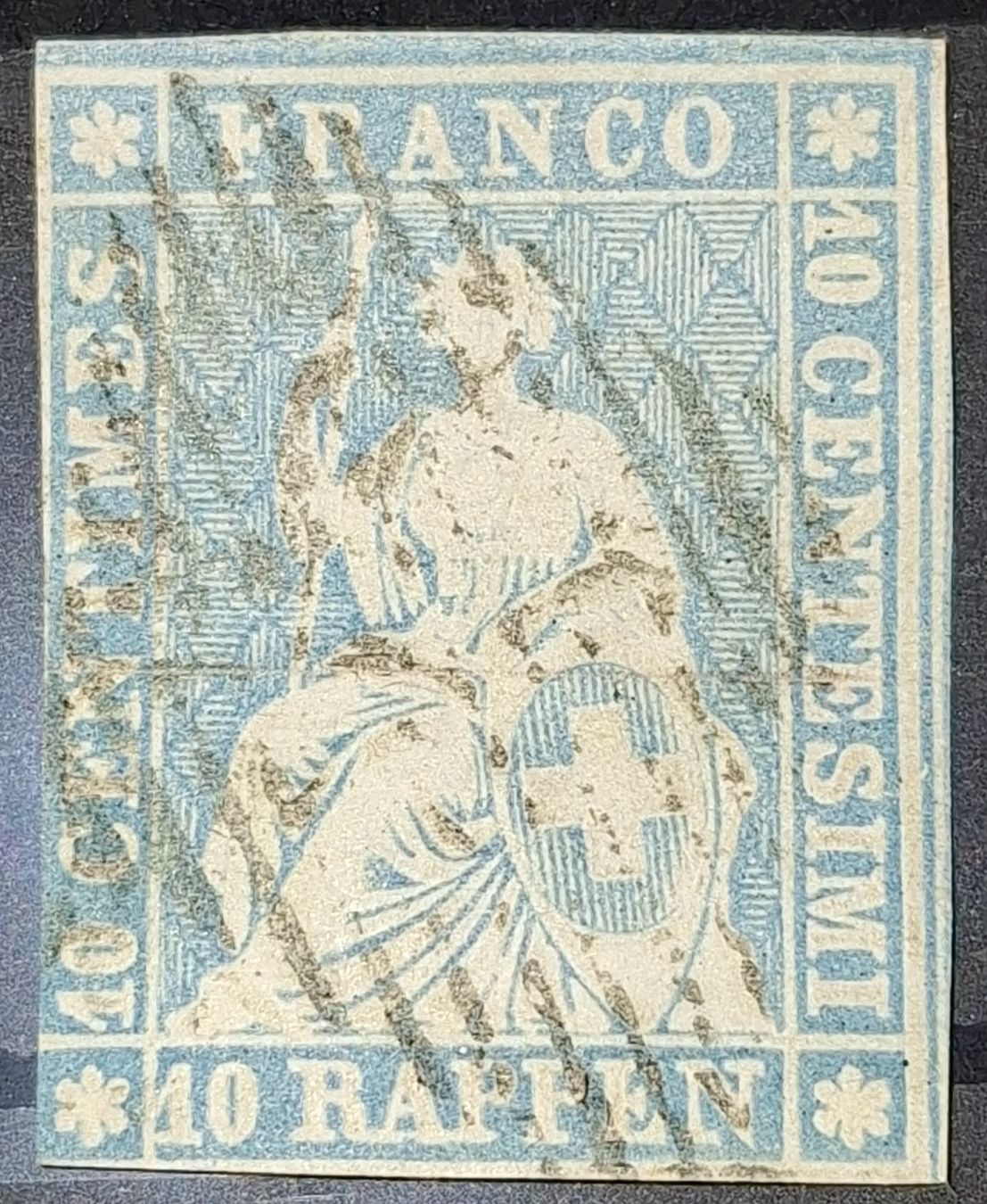 Tous les timbres: Strubel 23B2mm mit Attest Kat. 5000.- – D'occasion à Balgach par SIMEON27