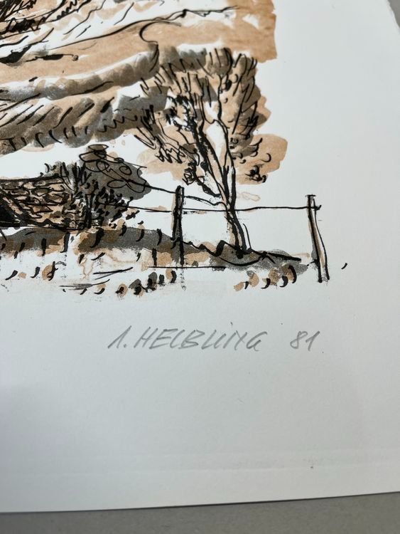 Grafiken & Lithographien: A.HELBLING LITHOGRAPHIE SIGNIERT NUMMERIERT – Gebraucht aus Gersau von grafik-kunst 2