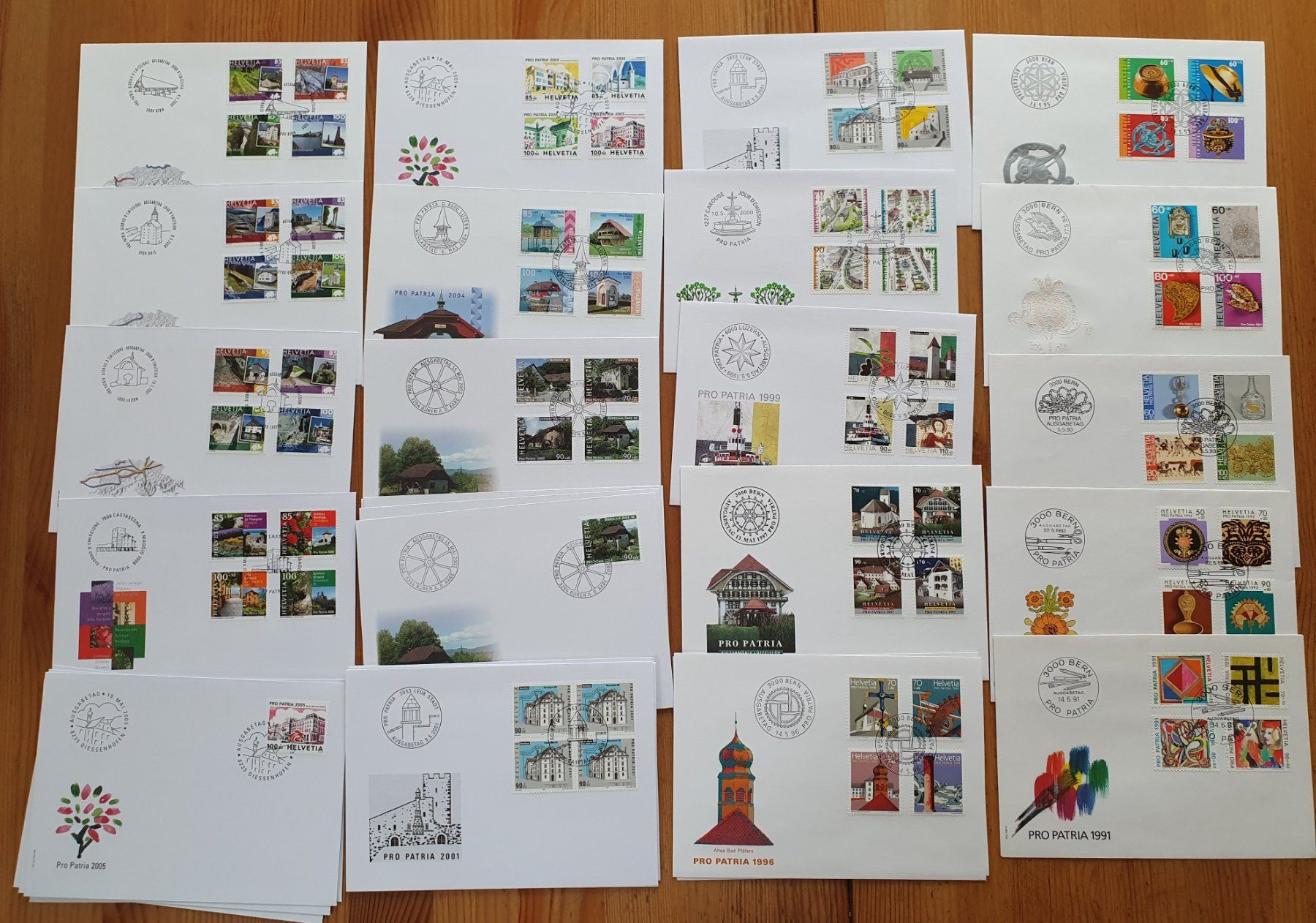 Tutti i francobolli: Schweiz: 900 verschiedene FDC 1960 - 2010 – Usato da Dällikon venduto da Minita 4