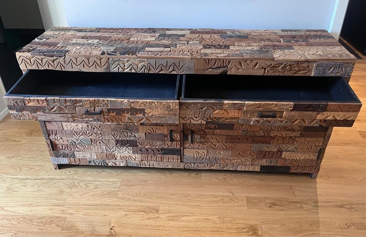 Commodes: Sideboard Massivholz - Unikat, Patchwork-Optik – Neuf (Voir description) à Kilchberg ZH par ElenaGraf