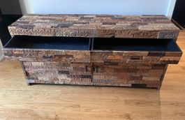 Sideboard Massivholz - Unikat, Patchwork-Optik