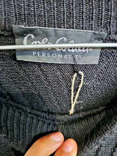 Carlo Colucci Maglioni & Felpe: Carlo Colucci Schwarzer Strickpullover mit weißem geometrisc – Nuovo (secondo la descrizione) da Zug venduto da vinokilo 4