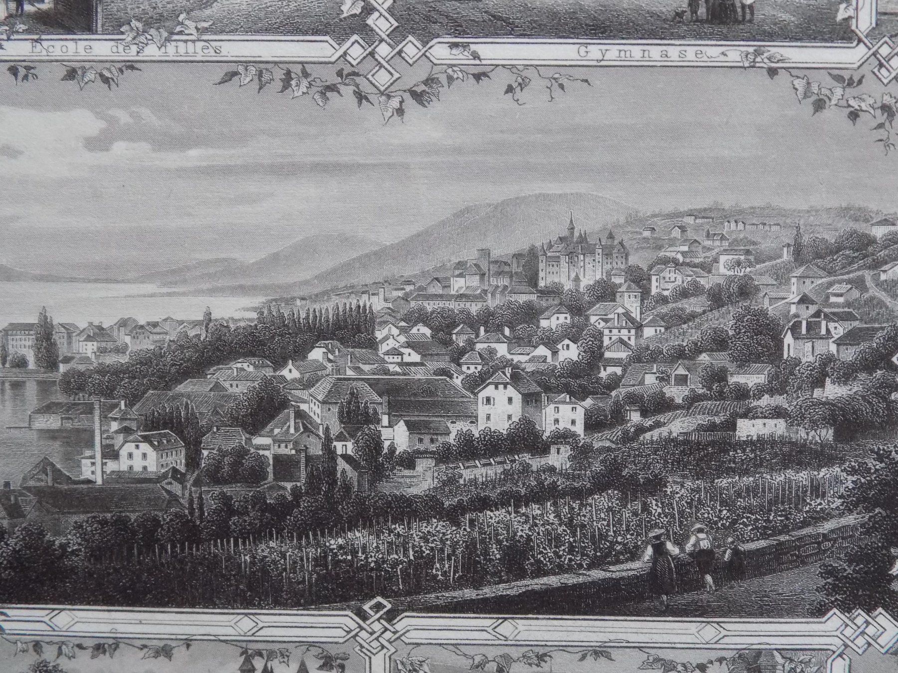 Gravures: Neuchâtel Souvenirblatt – D'occasion à Risch par Rischli15 9
