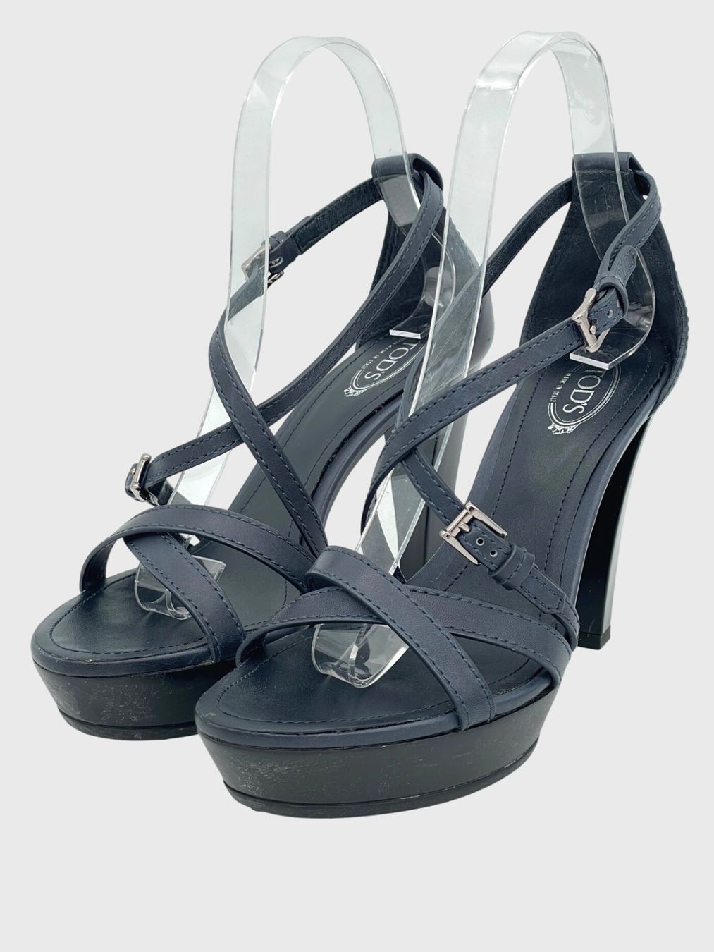 Tod'S Damenschuhe: Tod's Platform Sandale mit Absatz EU 36 Blau – Gebraucht aus Zürich von shoe_shop 2