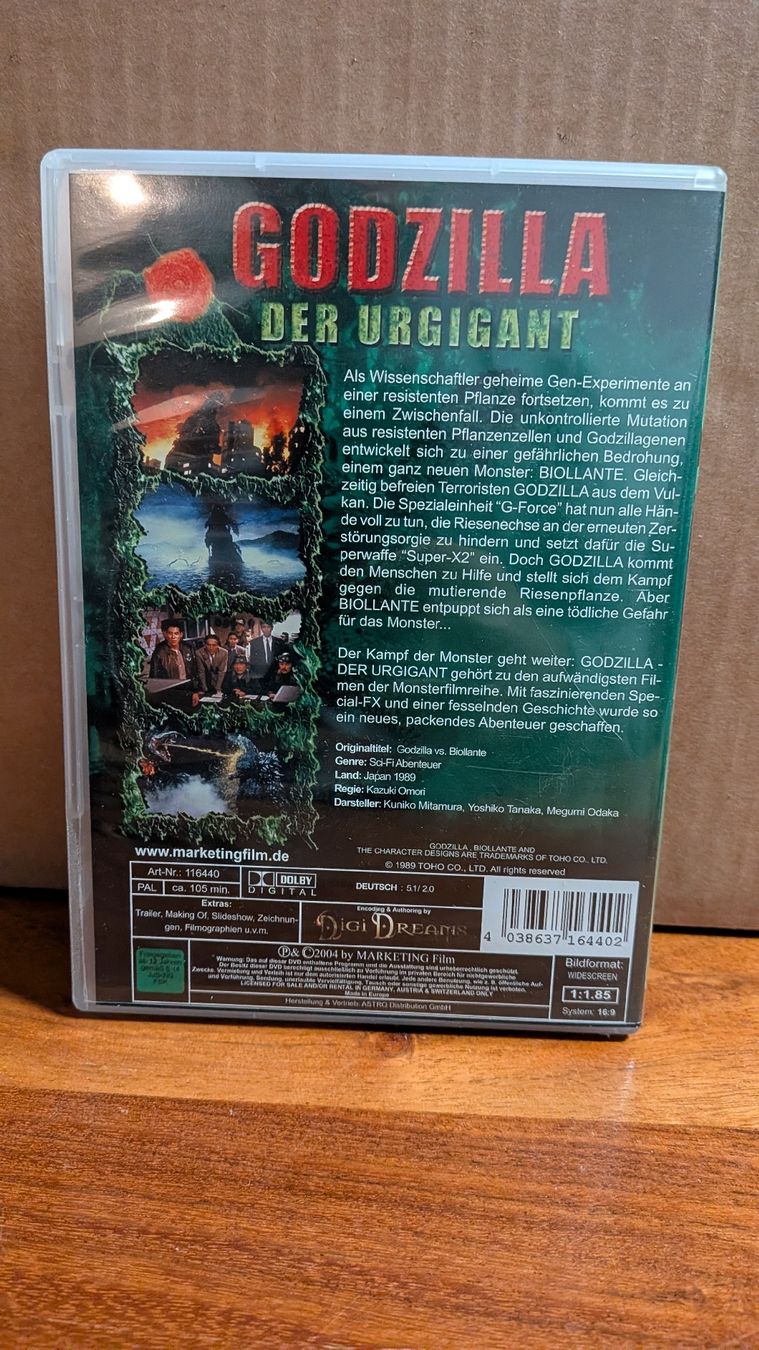 Alle DVDs: DVD Godzilla Der Urgigant – Gebraucht aus Thun von Pizzamike 1