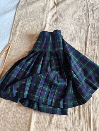 Scottish Tartan Kilt Skirt 100% Wool