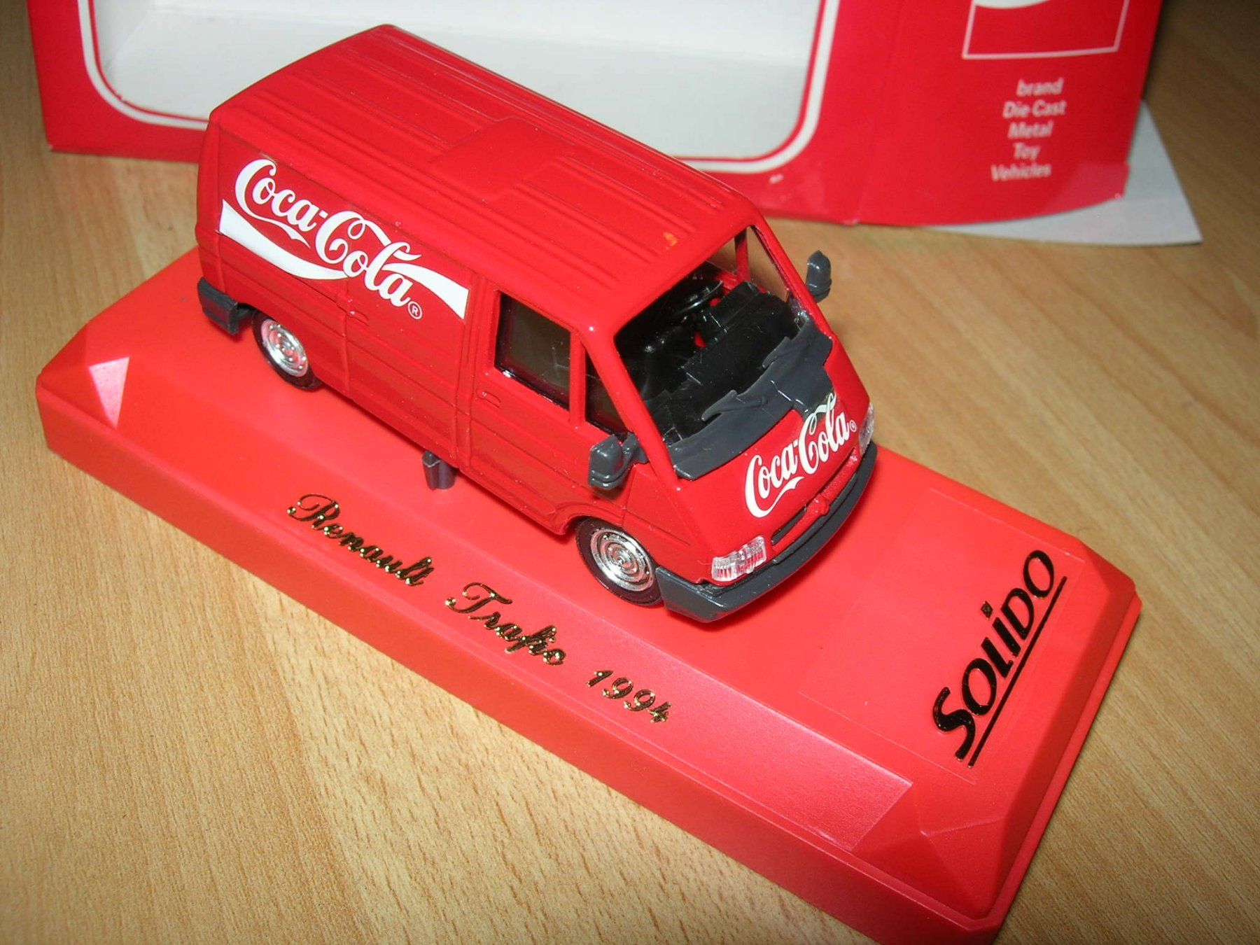 Renault Modellini d'auto: Renault Trafic 1994 Coca-Cola  * Solido 1:43 – Nuovo e nell'imballaggio originale da Hornussen venduto da Amw