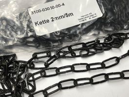 Kette / Zierkette schwarz  -  5 Meter  (20 x 10mm) / 2mm