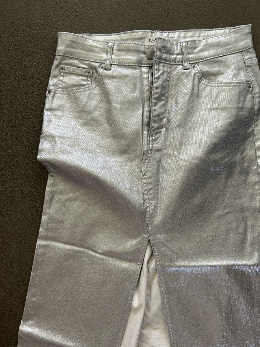 Pull&Bear Gonne: Jupe Pull&Bear argentée taille M - État impeccable ✨ – Nuovo (secondo la descrizione) da Martigny venduto da lovejess 1