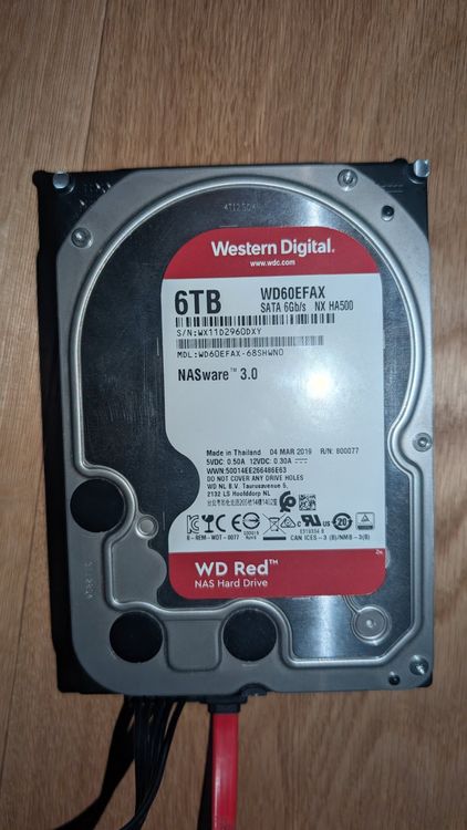 Western Digital NASware 6TB HDD SATA 3.5
