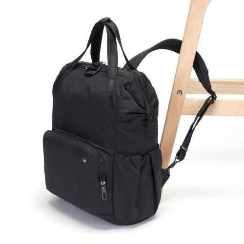 Pacsafe Zaini: Pacsafe Rucksack Citysafe CX Econyl - Black – Nuovo e nell'imballaggio originale da St. Gallen venduto da sportglobe 3